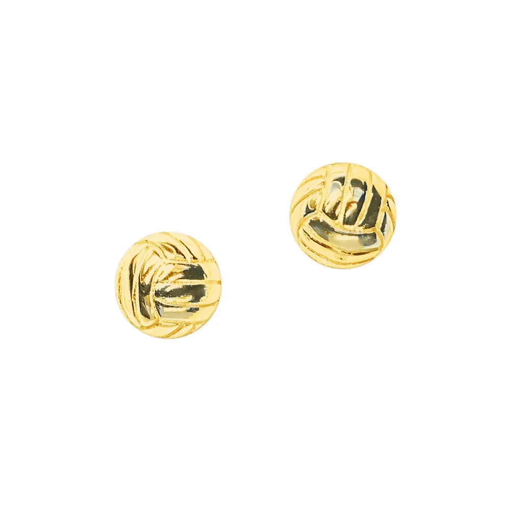 CC Sport Gold Volleyball Necklace and Earrings Gift Set