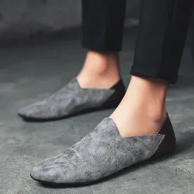 Hnzxzm Men Shoes Casual Luxury Brand Fashion Italian Mens Loafers Moccasins Breathable Slip on Boat Shoes for Men