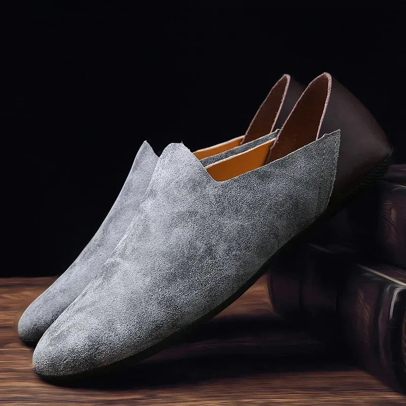 Hnzxzm Men Shoes Casual Luxury Brand Fashion Italian Mens Loafers Moccasins Breathable Slip on Boat Shoes for Men
