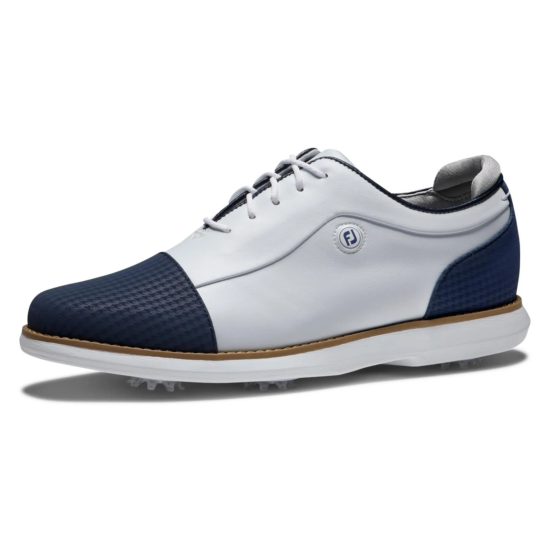 Womens Traditions Golf Shoes White/Navy - AW24